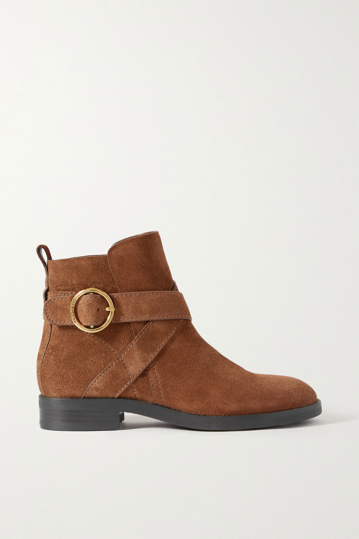 SEE BY CHLOÉ Lyna Suede Ankle Boots | endource
