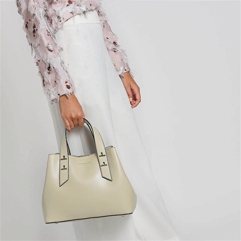 CHARLES & KEITH Embellished Slouchy Handbag | Endource