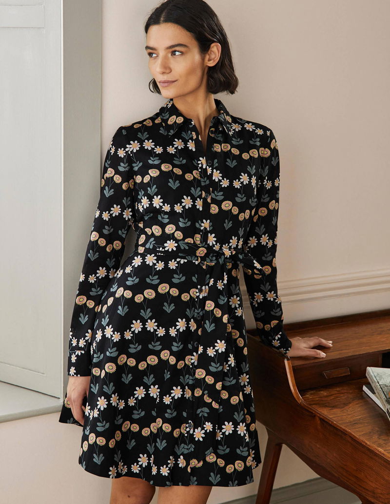 boden kitty shirt dress Kitty Midi Shirt Dress-Dusty Blue, Enchanting Peacock