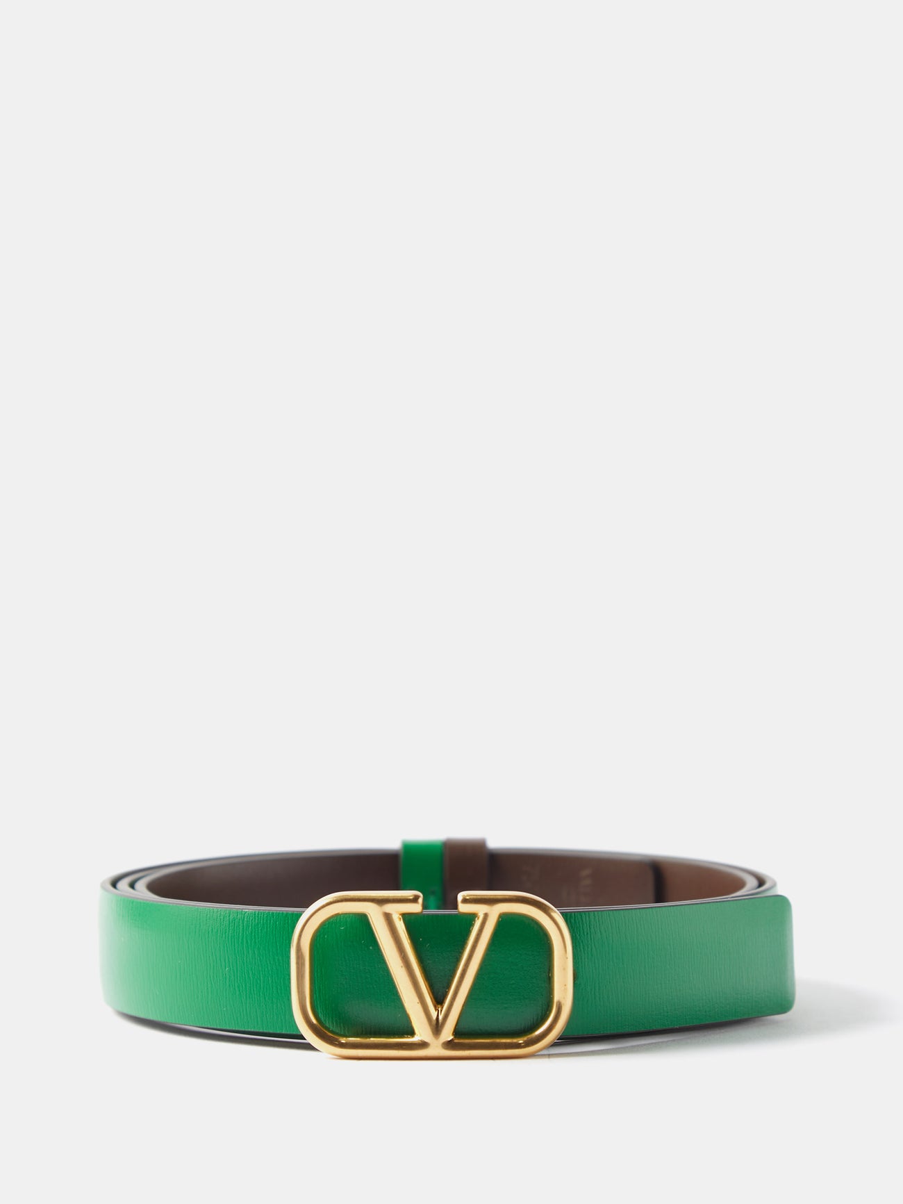Valentino V-Logo Leather Belt | endource