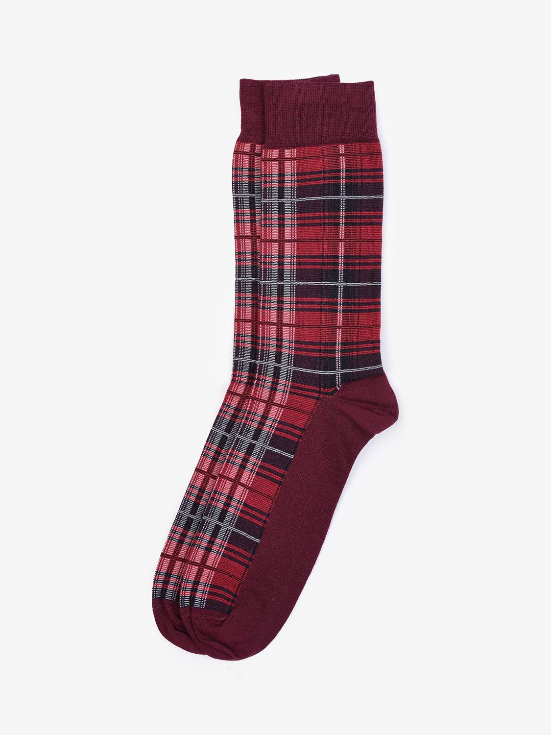 BARBOUR Blyth Traditional Tartan Socks in Cordovan | endource