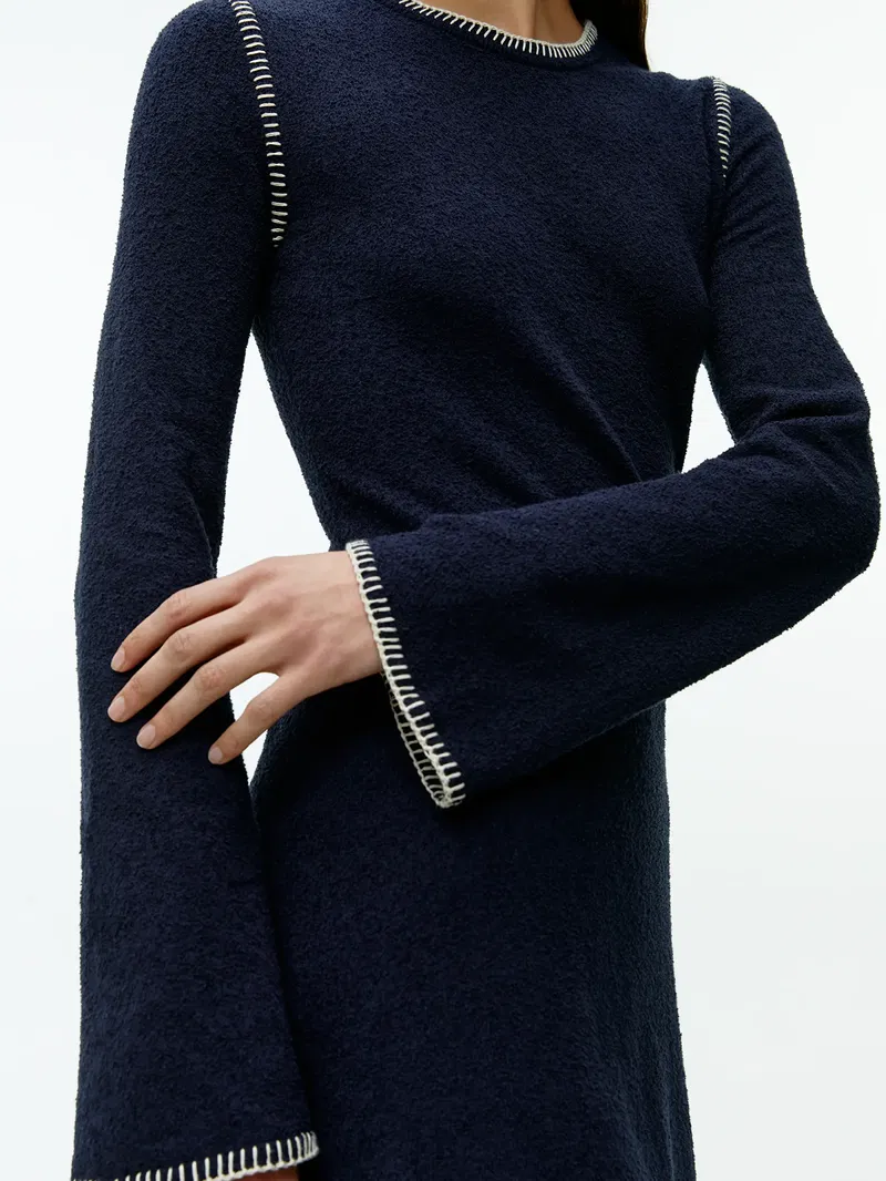 ARKET Blanket Stitch Knitted Dress | endource