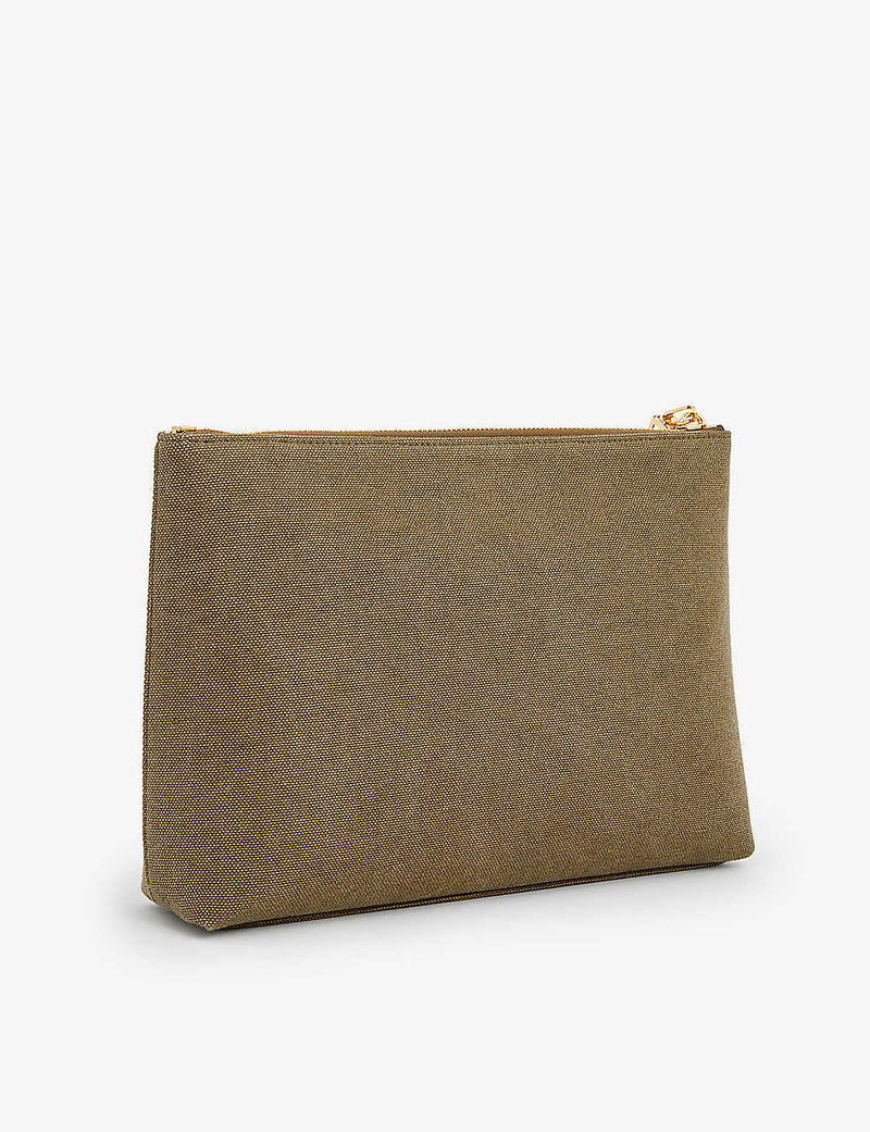 GIVENCHY Logo-Print Large Cotton-Canvas Pouch endource