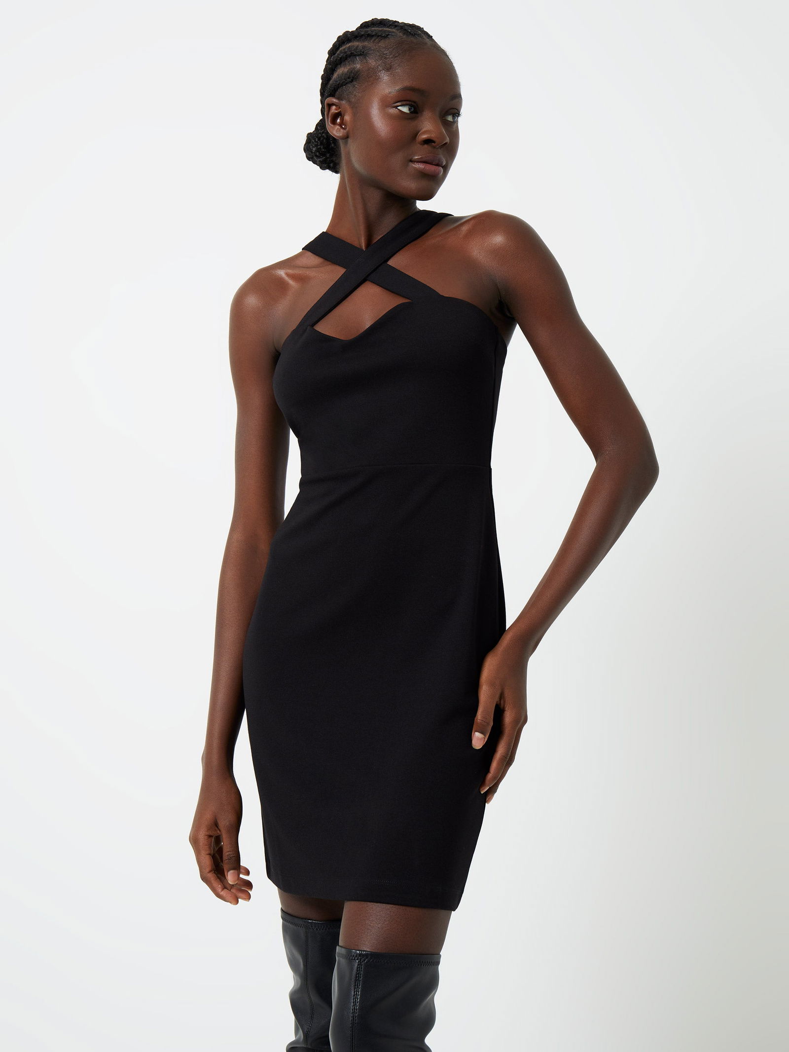 ponte bodycon dress Zenana Ponte Spaghetti Strap Bodycon Mini Dress