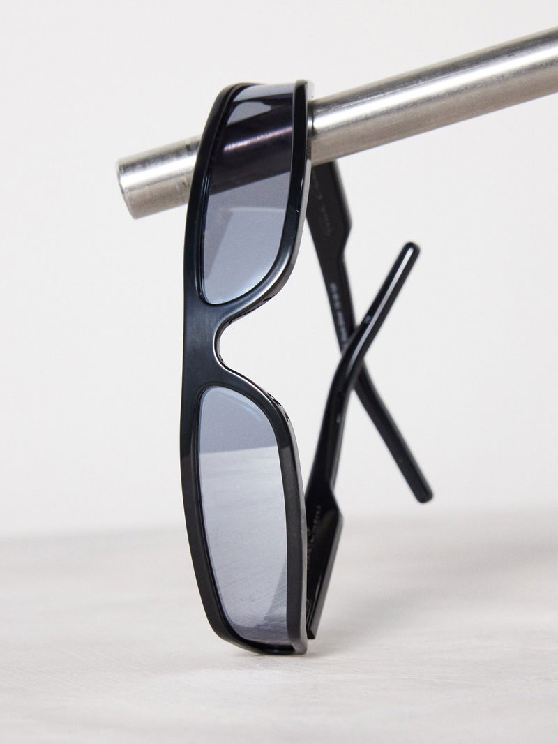 Rick Owens Fog D Frame Acetate Sunglasses In Black Endource 3463