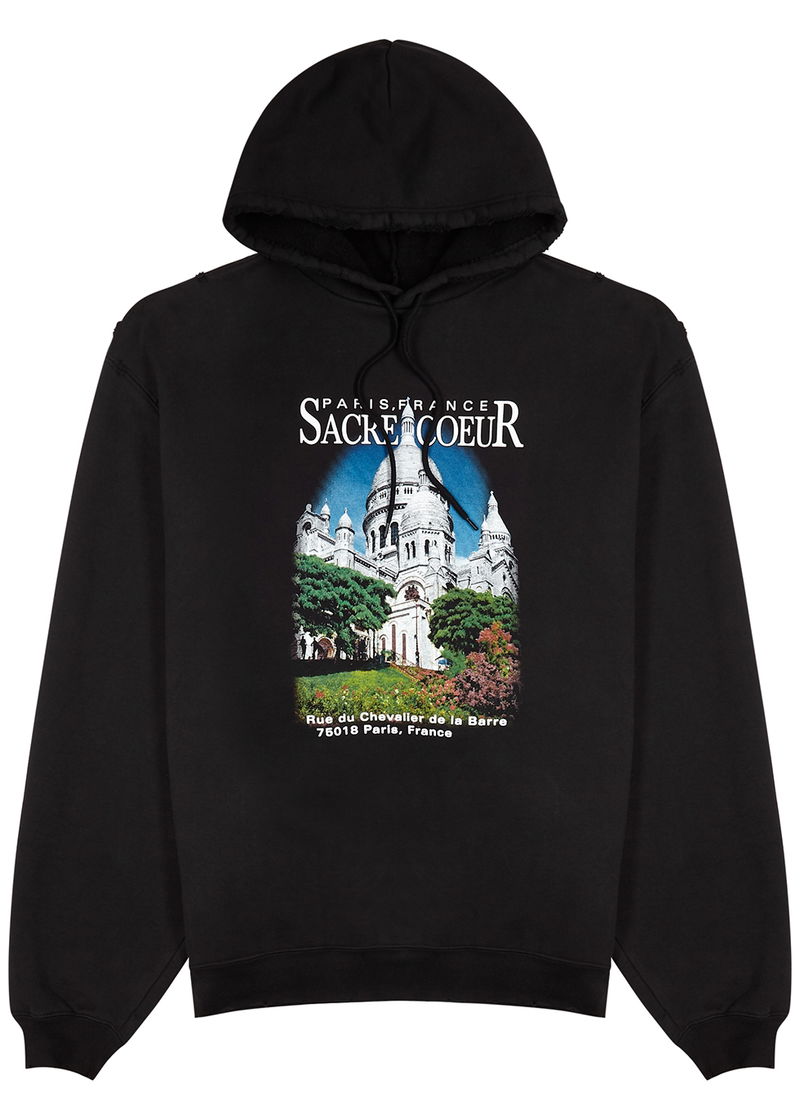 BALENCIAGA Sacré Coeur Printed Cotton Sweatshirt endource - Main Image