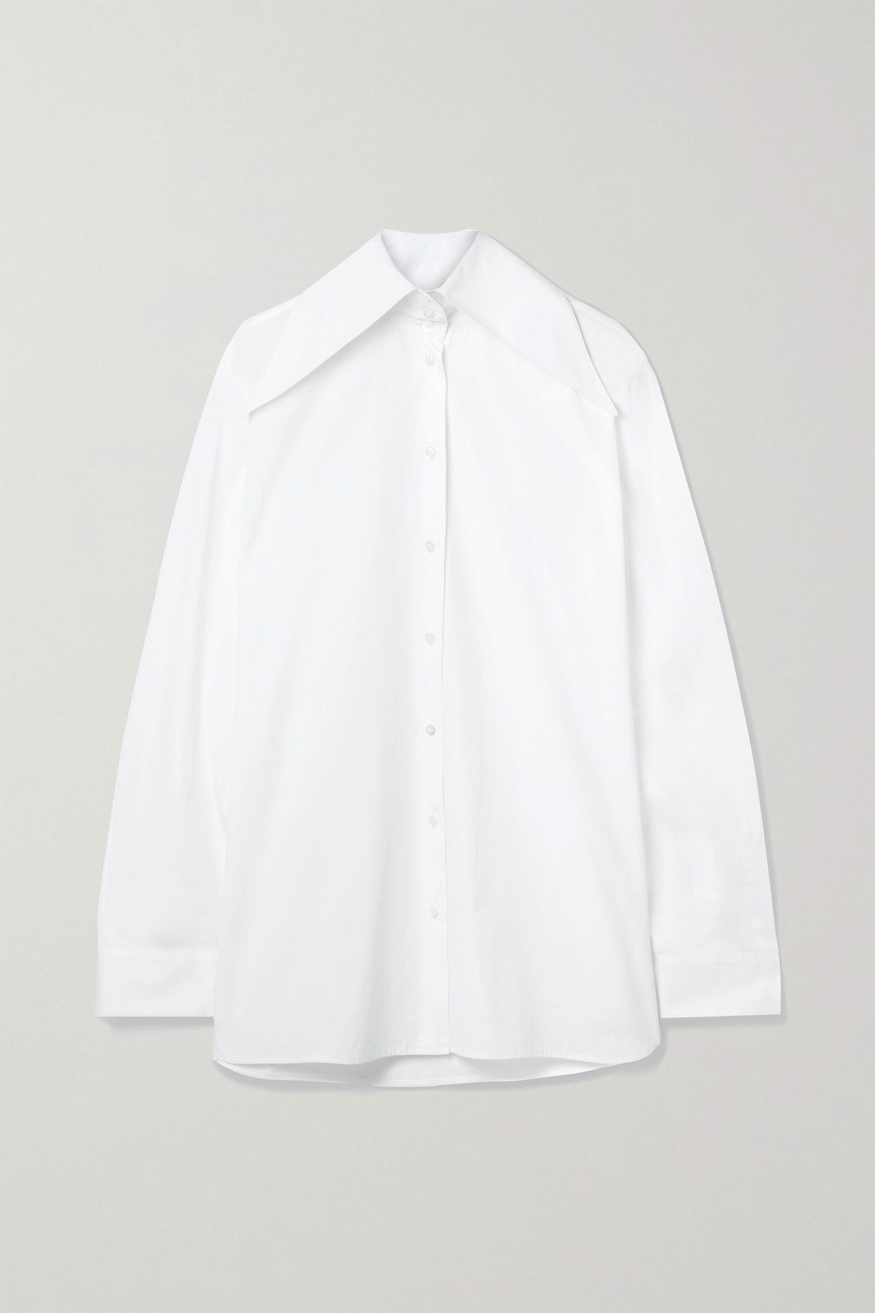 The Row Women's Ment Cotton Popeline Shirt White