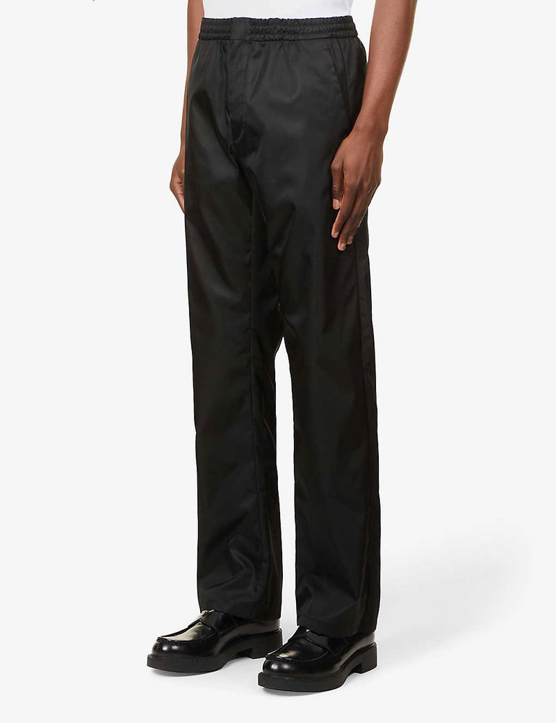 PRADA Re-Nylon Straight-Leg Recycled-Polyamide Trousers endource