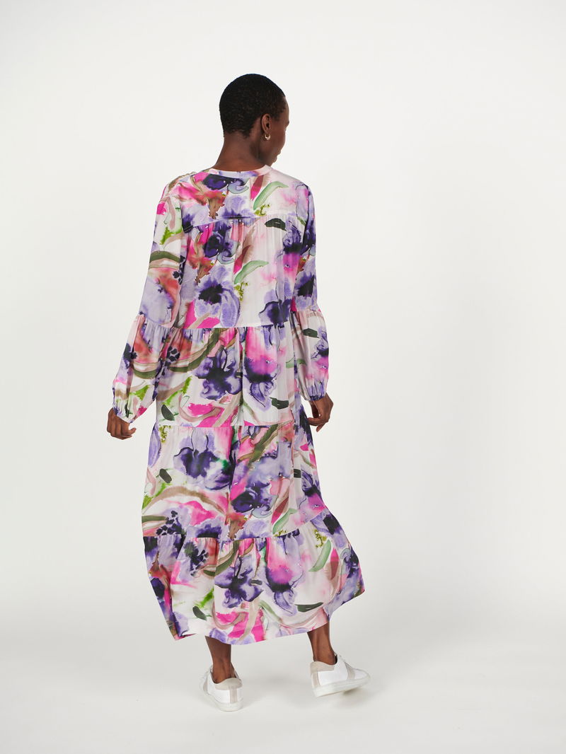 the gemma dress in printed silk chiffon Gemma Dress CUSTOM