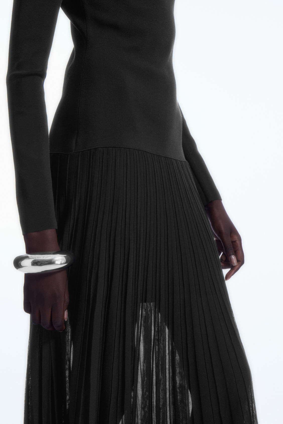 open lace back dress maxi pleated knit dress