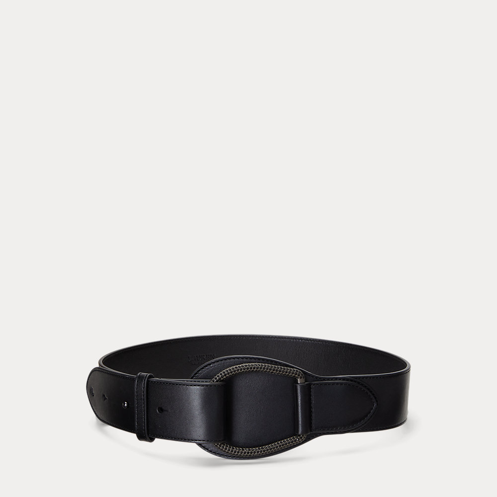 Women\'s Lauren Ralph Lauren Wide Black Leather D-Ring Belt Medium Lauren Ralph Lauren Women main image 3