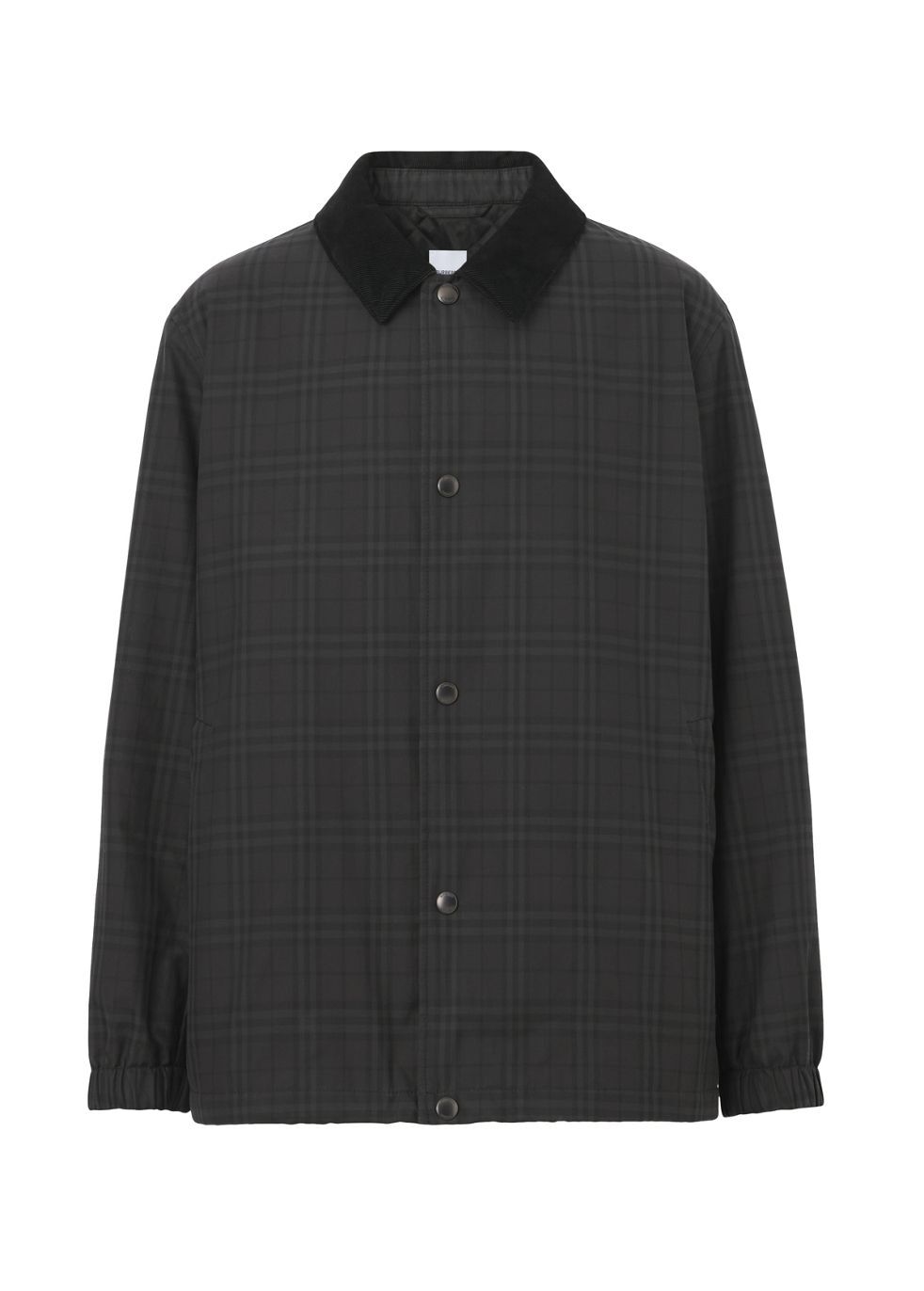 BURBERRY Corduroy Collar Check Coated Jacket | endource