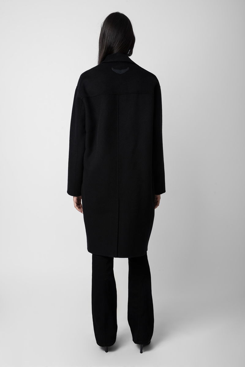 ZADIG & VOLTAIRE Mady Wool Coat in Black | endource