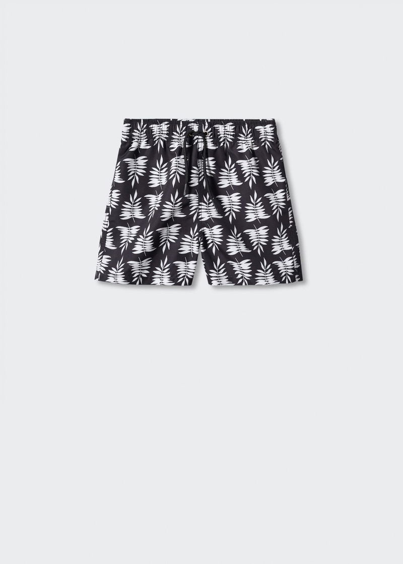 MANGO Leaf Print Swimsuit endource