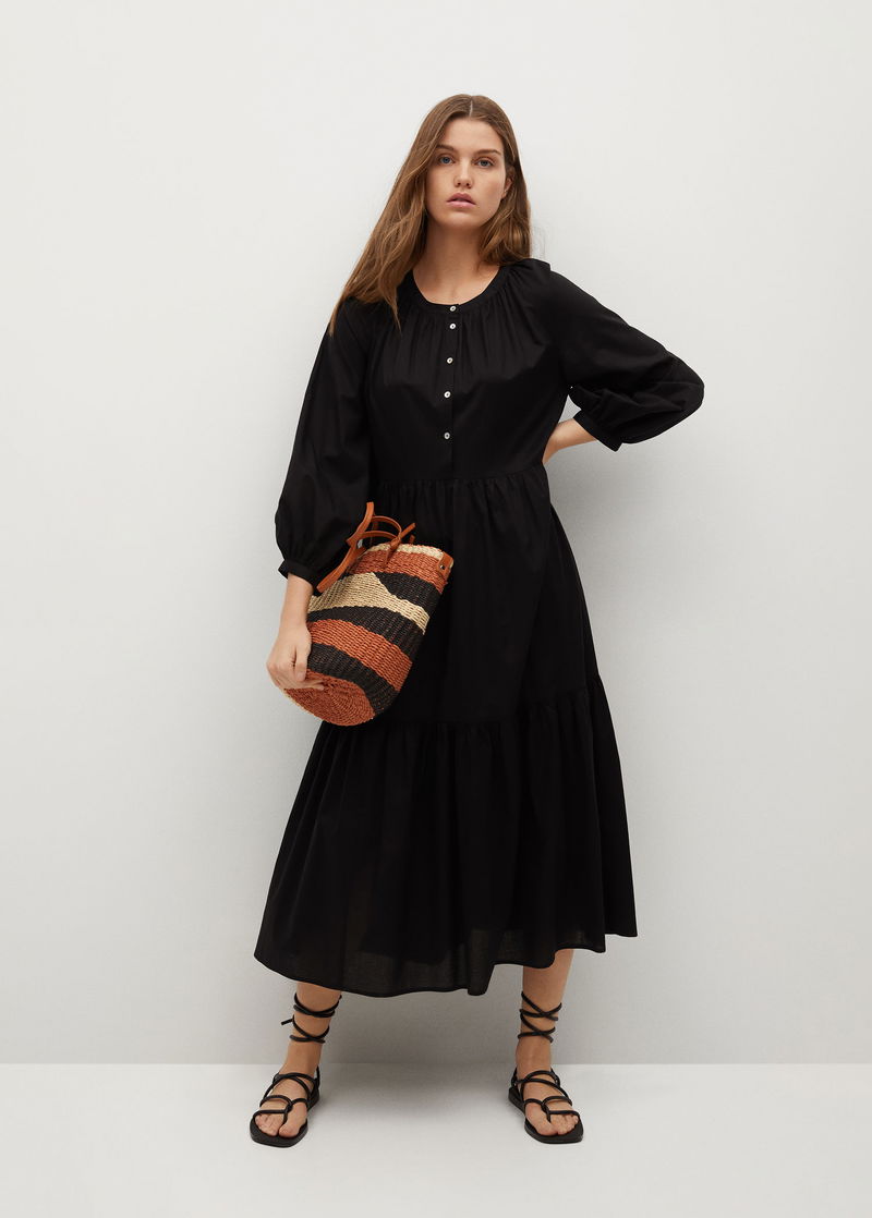 mango frill cotton dress Mango Frill cotton dress. Size S