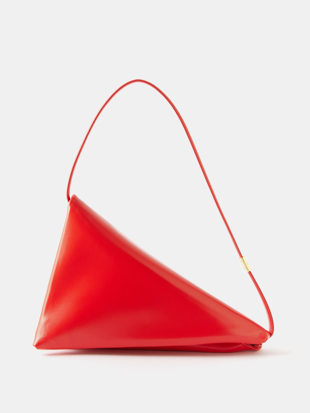 MARNI Prisma Triangle Leather Shoulder Bag | endource