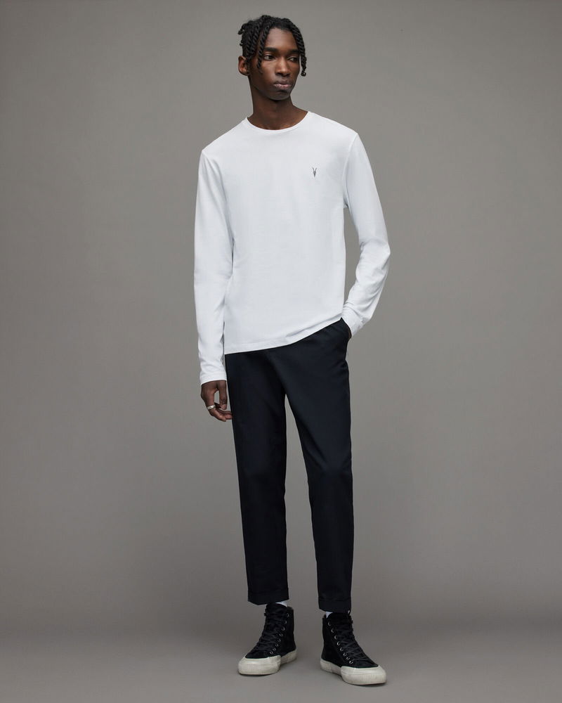 Brace Tonic Long Sleeve Crew T-Shirt Optic White