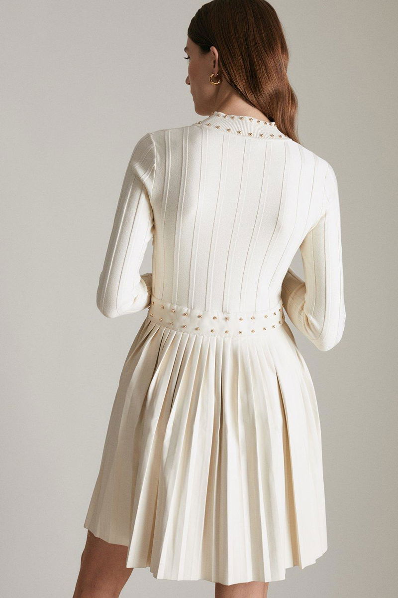 pu skater dress TFNC Skater Dress In Pu With Plunge Neck, $30 | Asos