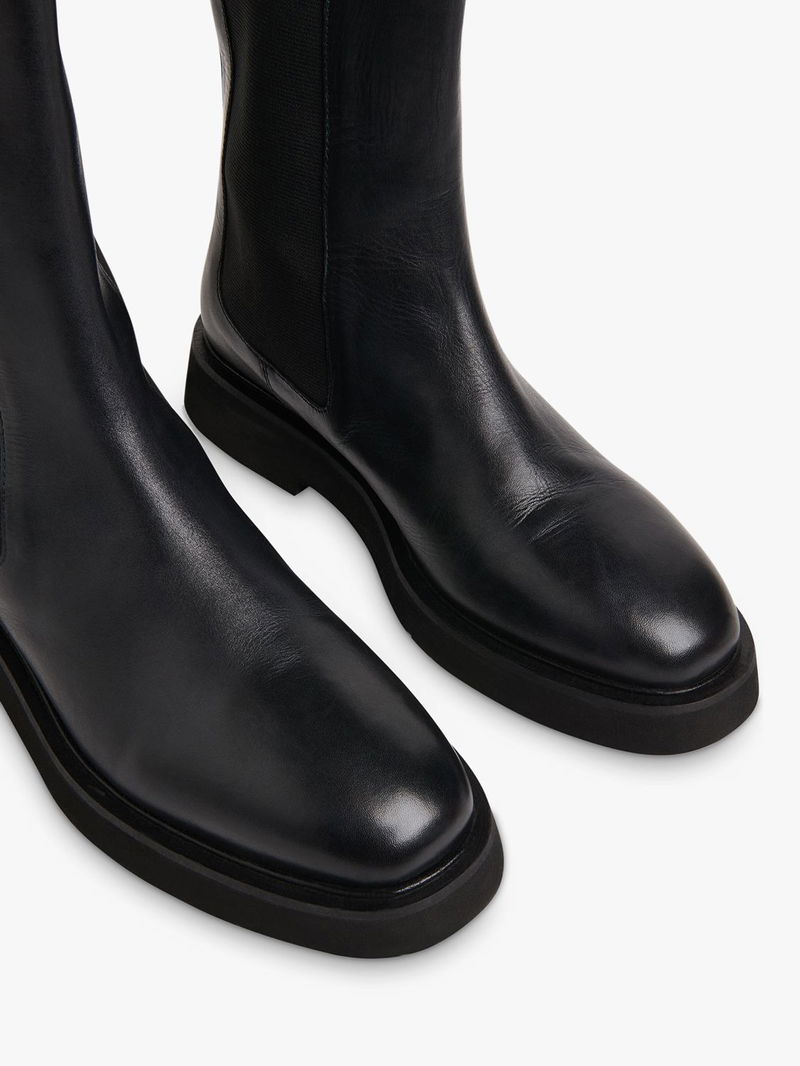 WHISTLES Newbury Leather Chelsea Boots in Black Endource