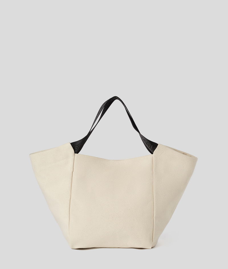 KARL LAGERFELD Rue StGuillaume Canvas Shopper in Natural Endource