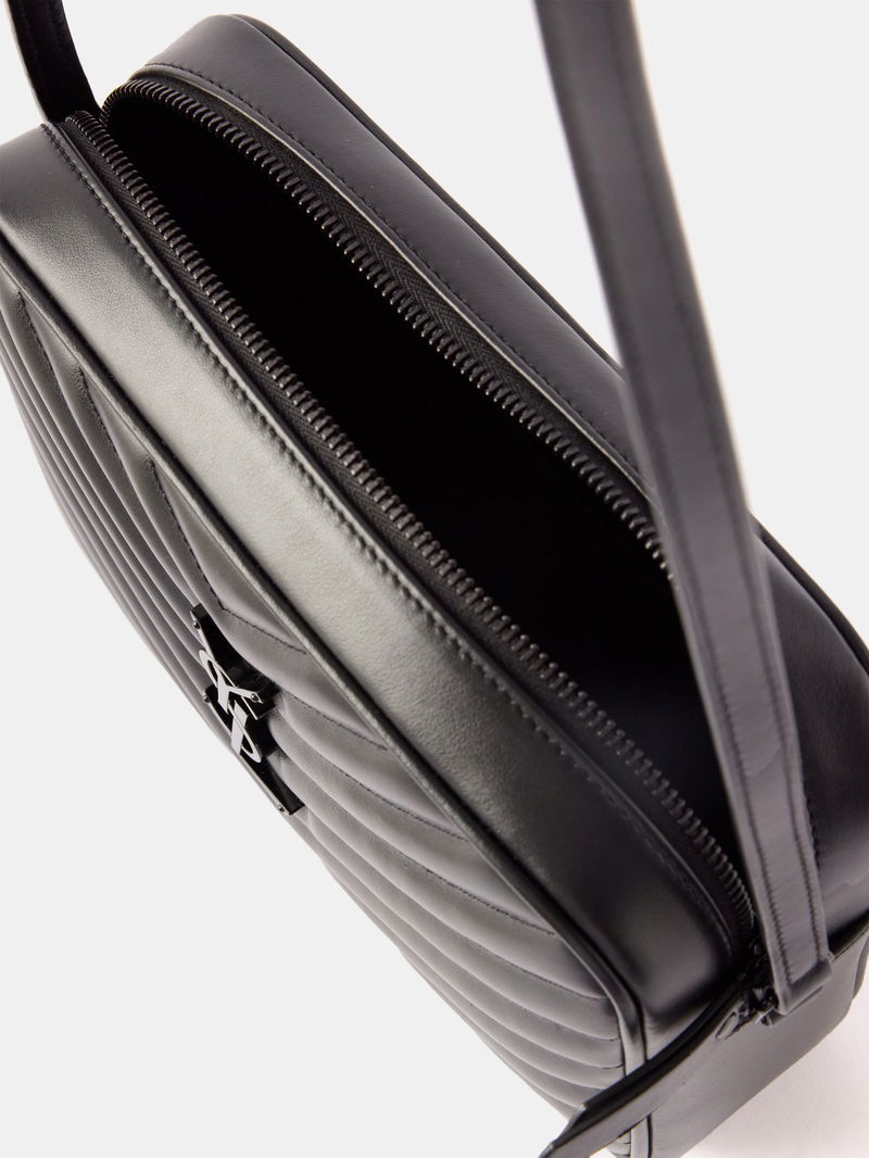 SAINT LAURENT Lou Medium QuiltedLeather CrossBody Bag in Black Endource
