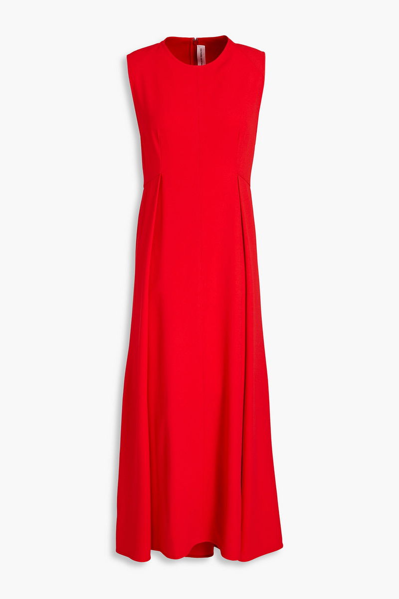strapless open back dress Saphira Tiered Pleated Maxi Dress main image 1