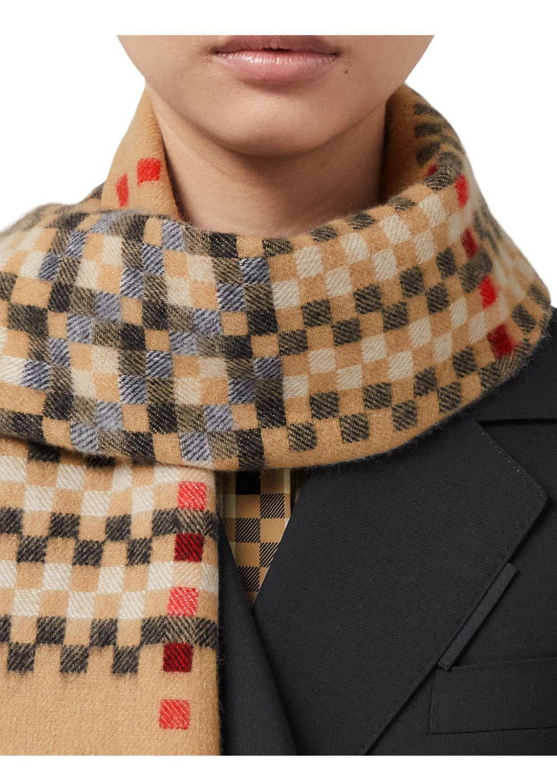 Silk Scarf Burberry Cashmere Classic Check Scarf BURBERRY Pixel