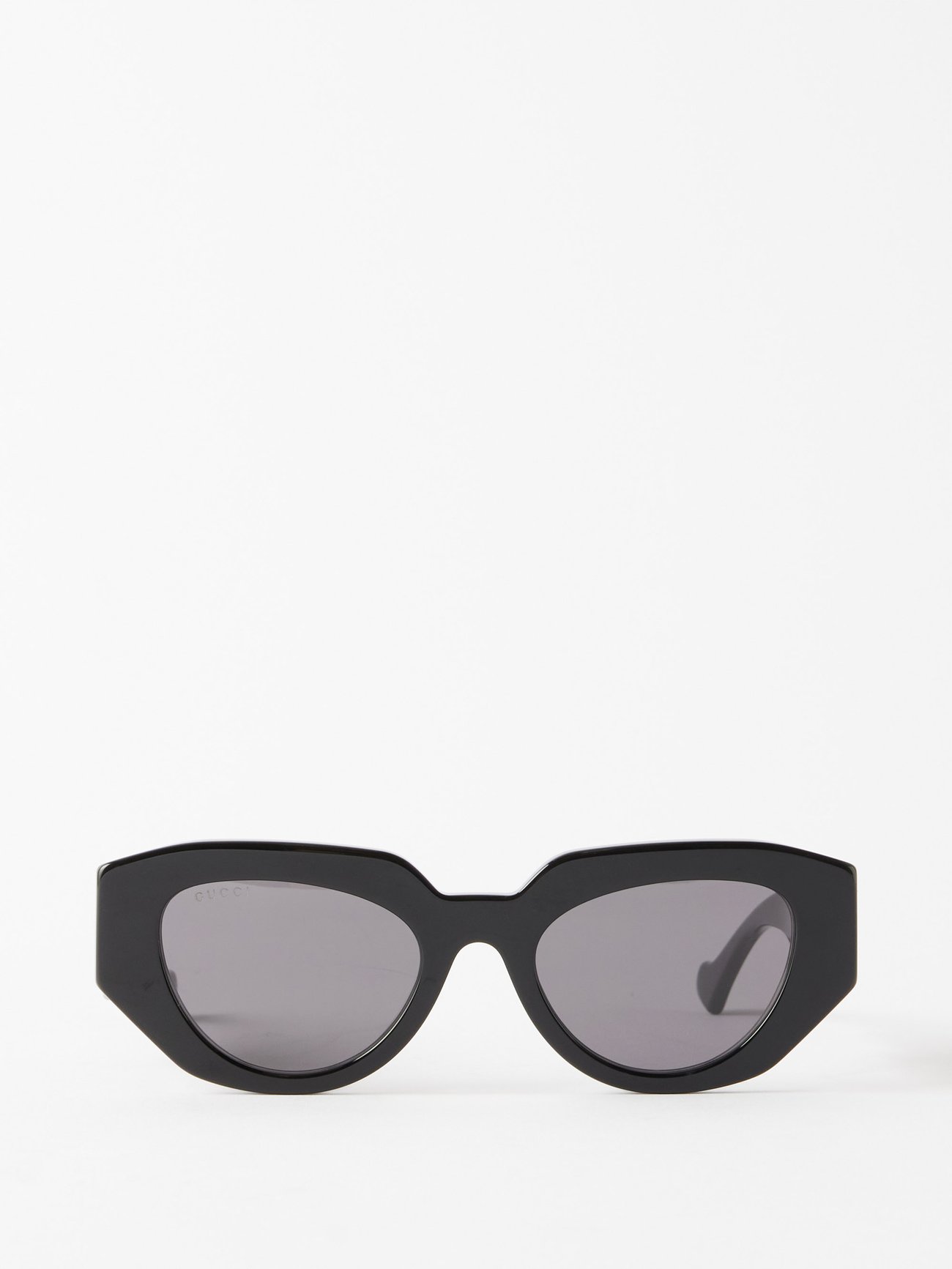 NEW Gucci Geometric Acetate Rectangle Sunglasses (GGXX050) GUCCI Geometric-Frame Acetate Sunglasses | endource main image 3
