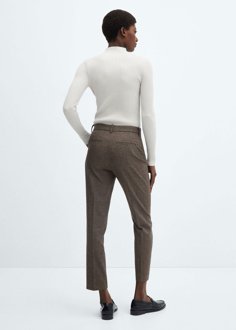 Mid-Rise Skinny Trousers