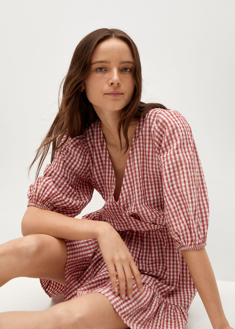 Gingham Robe A Carreau Vichy Mango Mango Robe Vichy MANGO Vichy