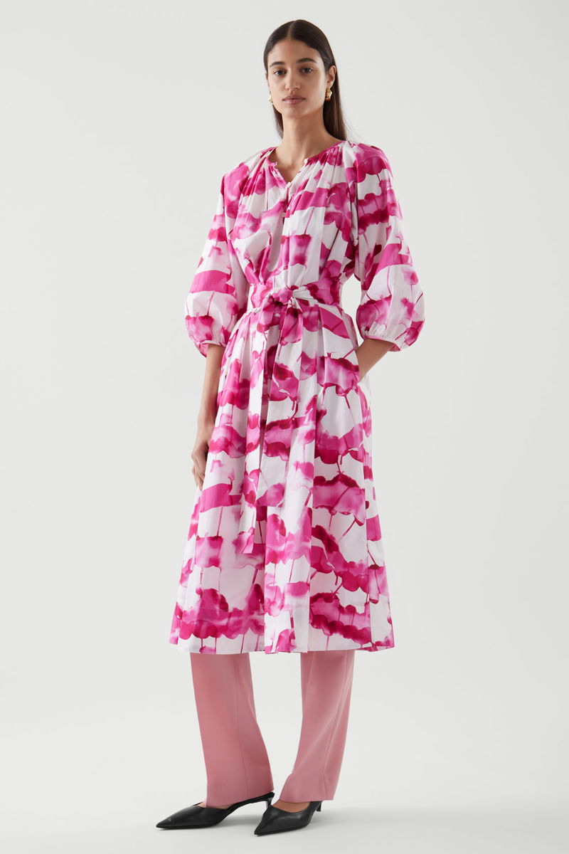 cos embroidered puff sleeve dress COS Embroidered Puff Sleeve Dress