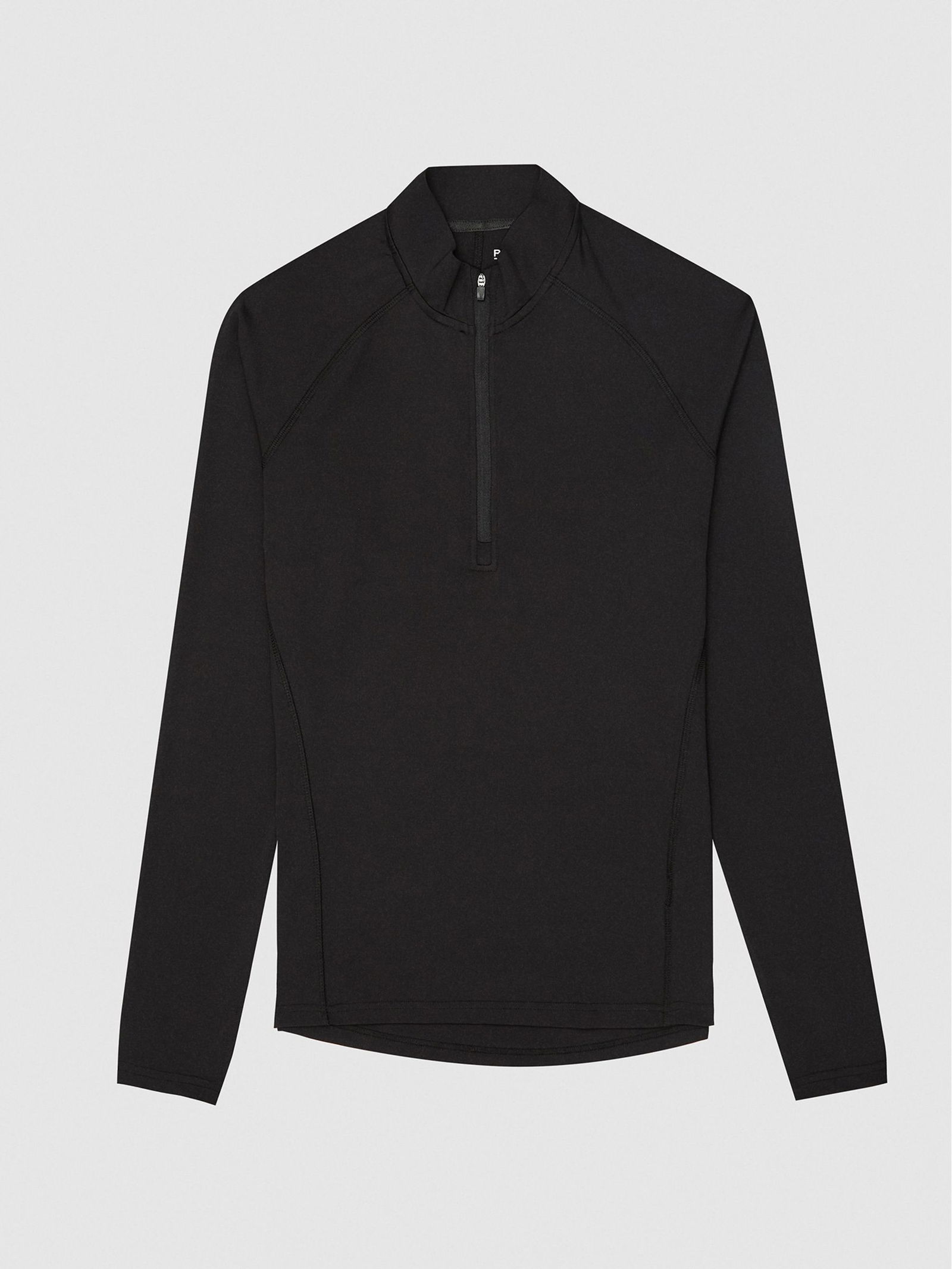 REISS Loki High Stretch Zip Neck Top | endource