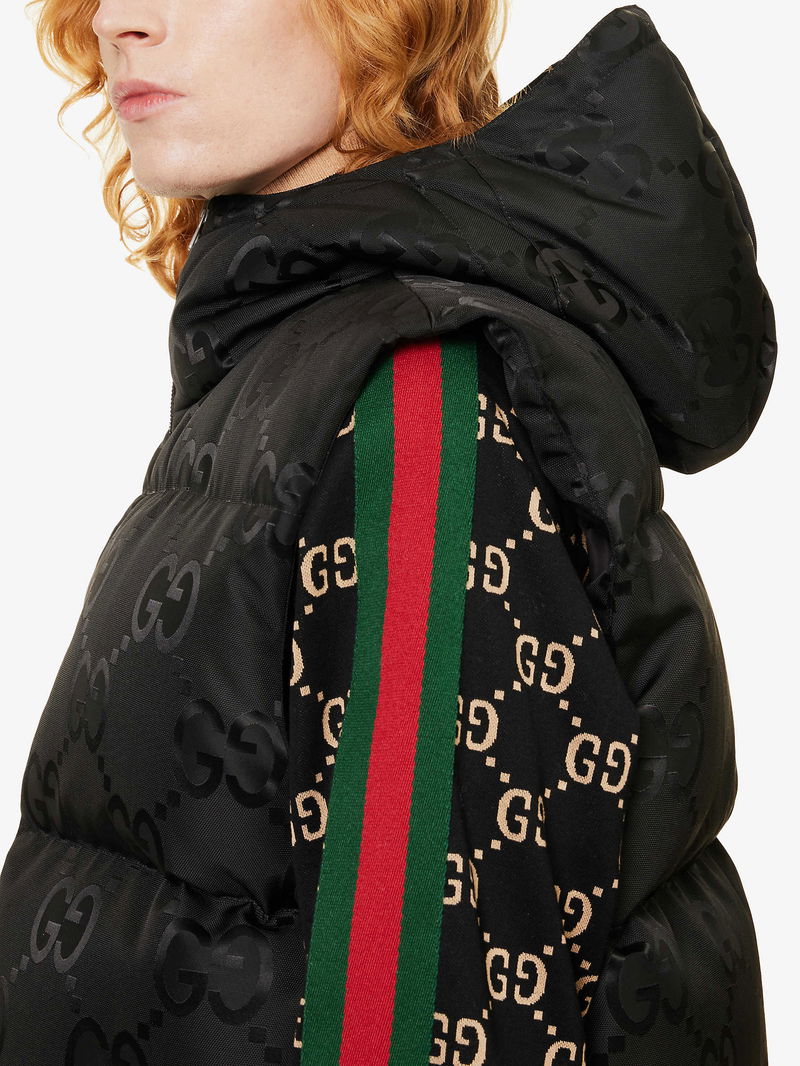 Gucci gg-monogram Print Padded Shell-down Gilet in Black for Men