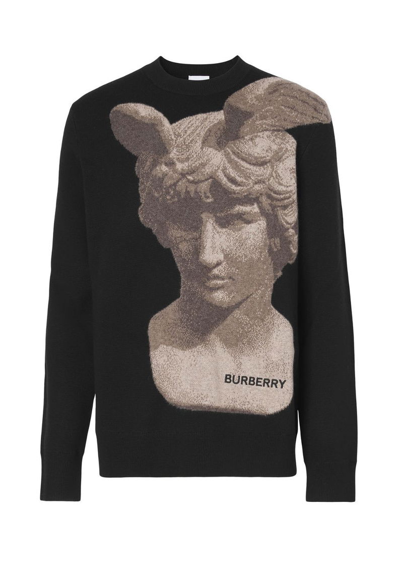 burberry print sweater