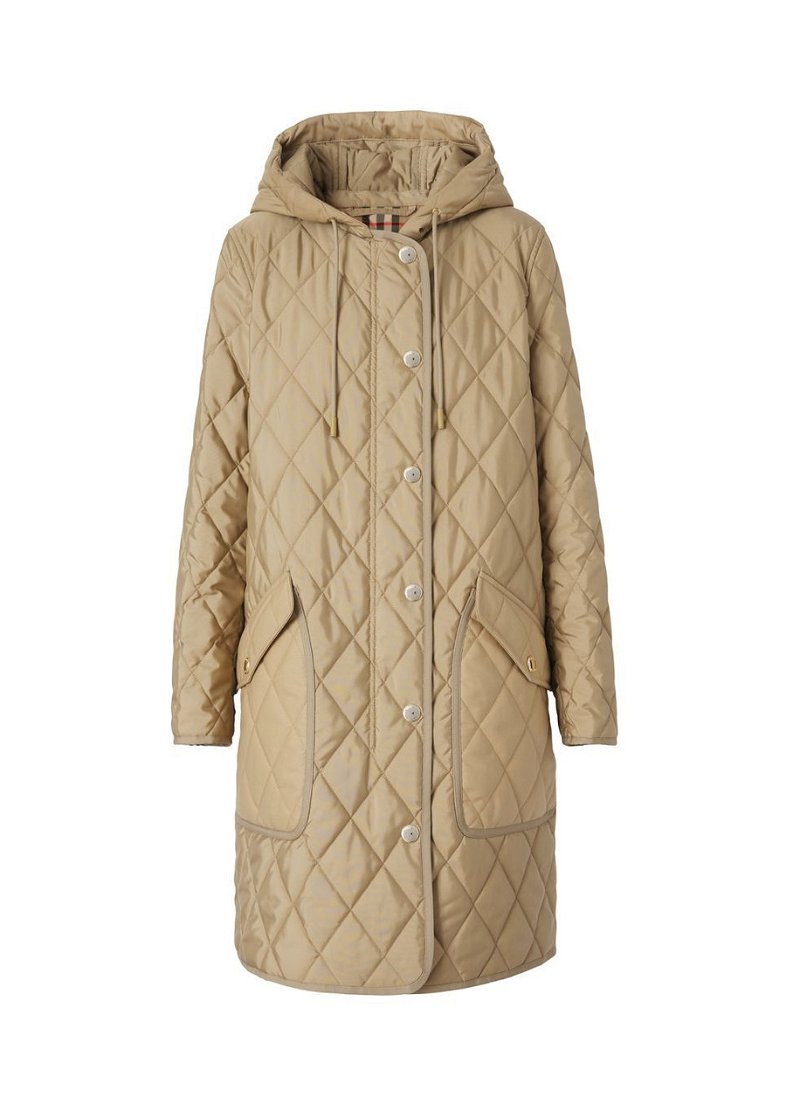 BURBERRY Diamond Quilted Thermoregulated Hooded Coat | Endource