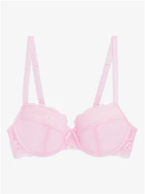 Nudea The Stretch Boss Recycled Full Coverage Bra, Blush Pink at John Lewis  & Partners