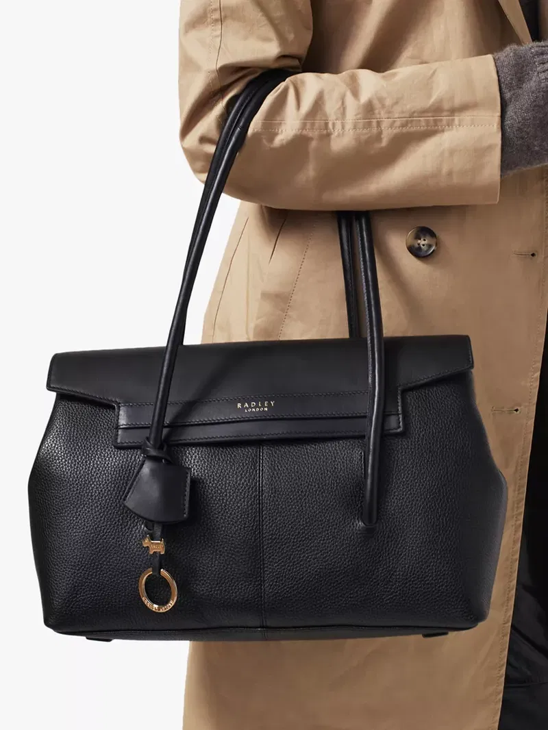 RADLEY Ripley Road Medium Flapover Shoulder Bag in Black | Endource