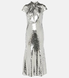 GEORGIA HARDINGE Dazed Dress in Metallic Silver