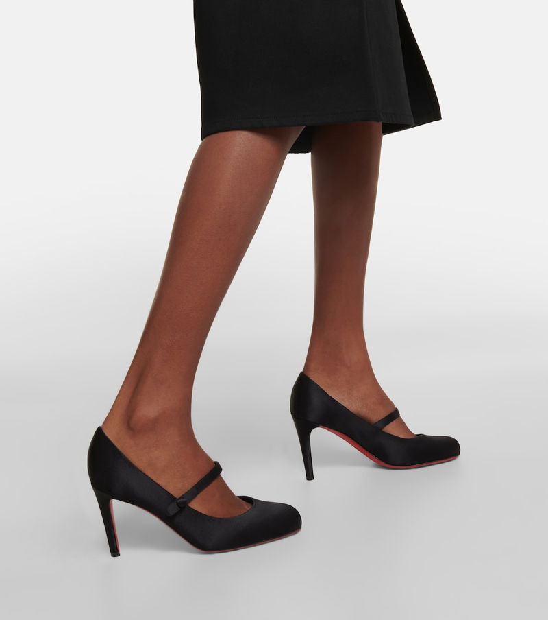 Pumppie Wallis 85 Satin Pumps