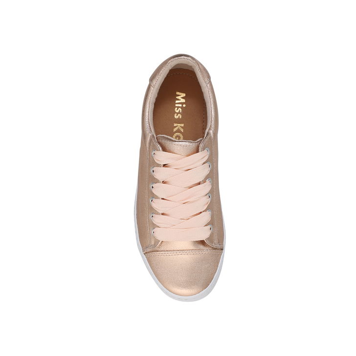 kurt geiger metallic trainers