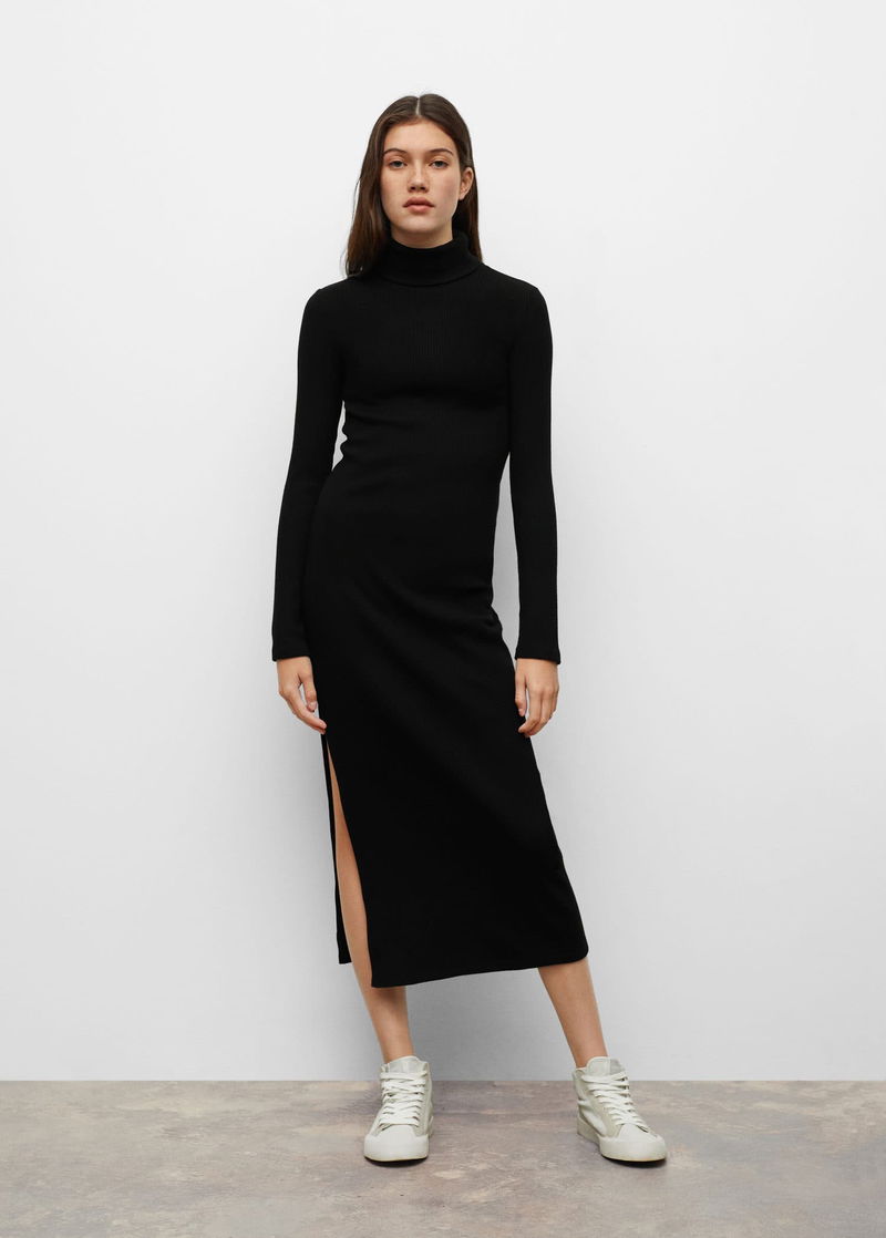 mango turtle neck knit dress 50% off Macys