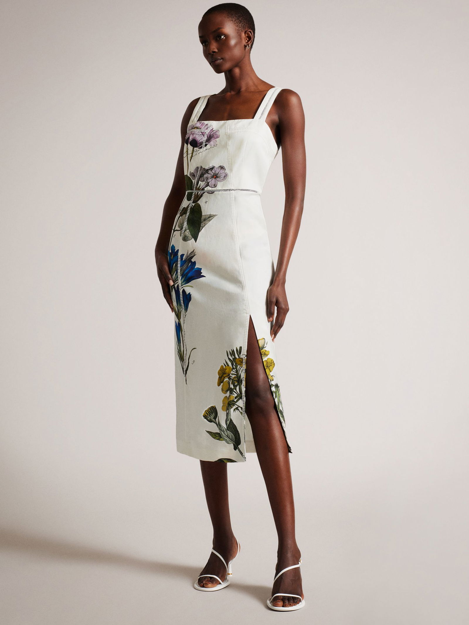 Pencil Dress Olyva Ted Baker Alex Hogan Wore A Ted Baker 'Zadi' Green Fit  And Flare