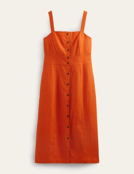 cotton linen tunic dress Linen Tunic Dress Taupe main image 0