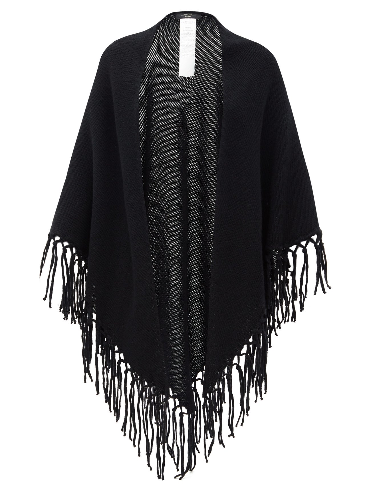 WEEKEND MAX MARA Galoppo Shawl in Black | Endource