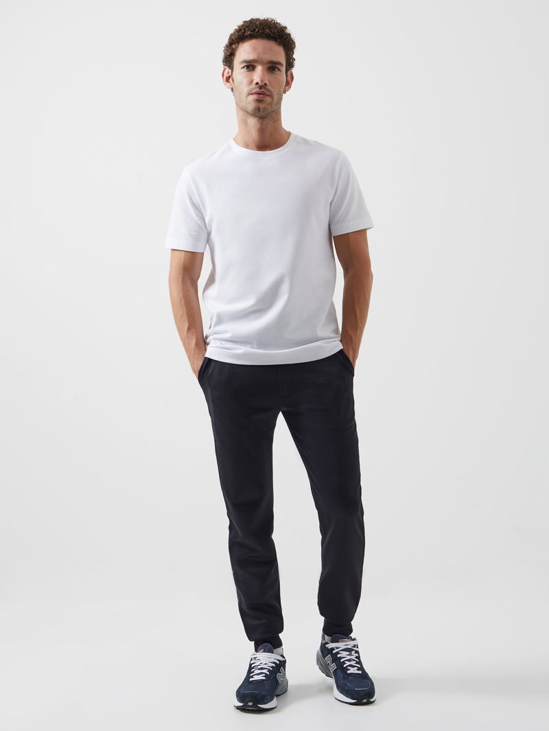 French Connection slim fit tricot joggers in black