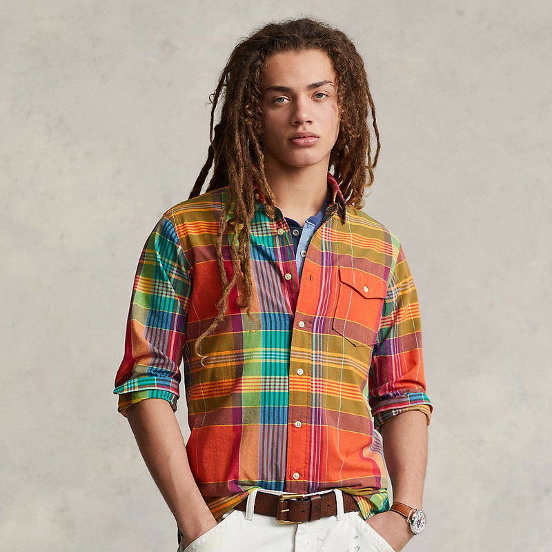 ralph lauren madras shirt