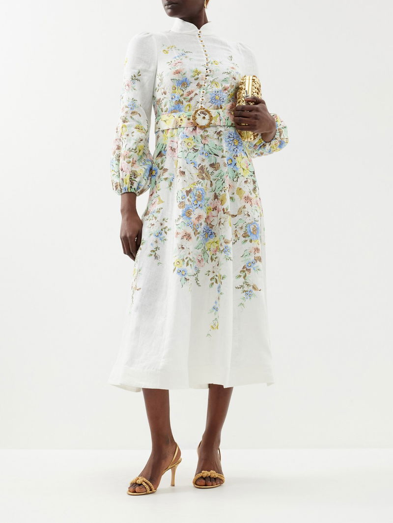 matchmaker midi dress zimmermann Zimmermann Matchmaker Frilled Midi Dress by Zimmermann
