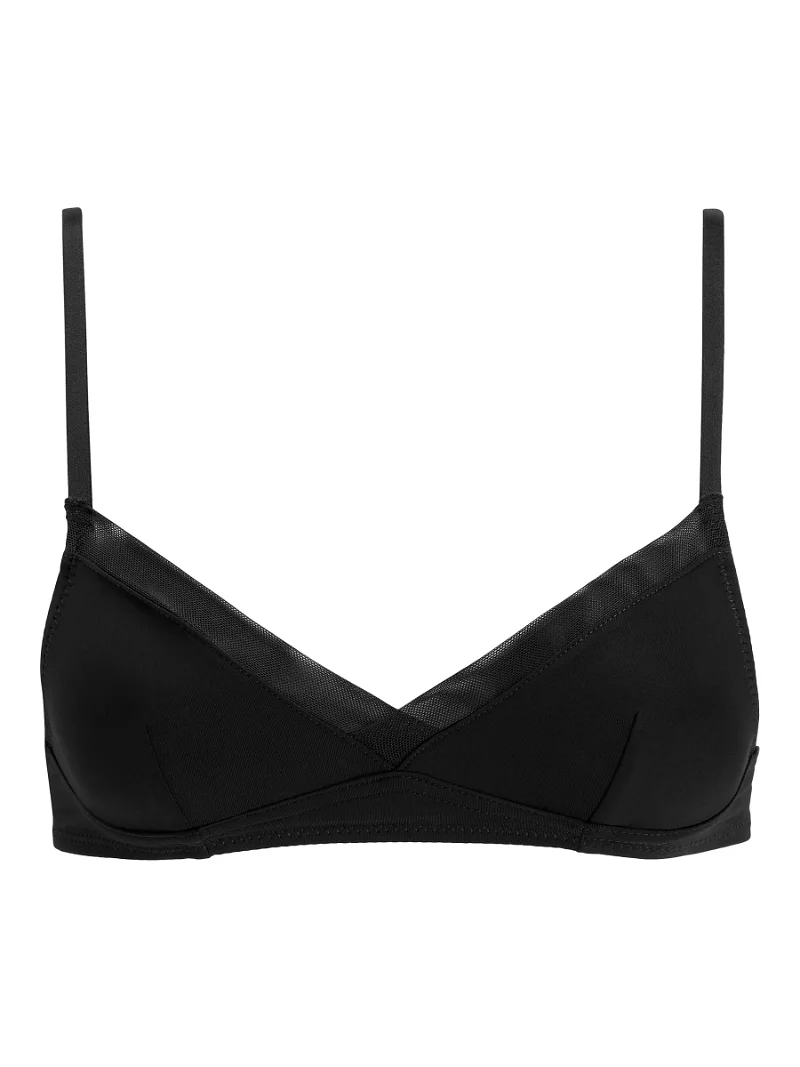 JOHN LEWIS Gentle Support Lily Non-Wired Bra in Black