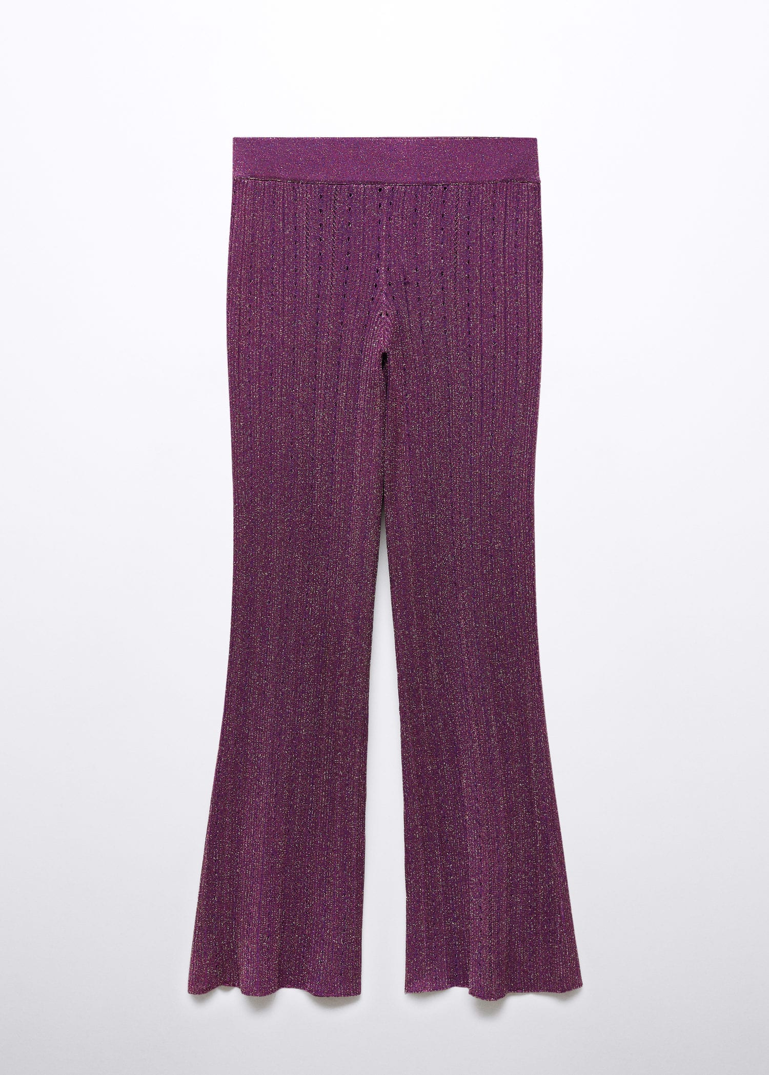 Demitria cotton-blend velvet flared pants