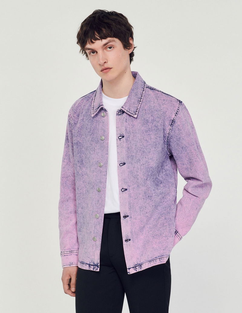 SANDRO Faded Worker Jacket endource